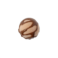 AI generated Gourmet Ice Cream Scoop Isolated on transparent background png