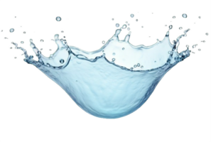 AI generated Sequential Splash of Water Droplet on transparent background png