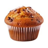 ai generiert Schokolade Chip Muffin auf transparent Hintergrund png