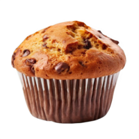 ai genererad choklad chip muffin på transparent bakgrund png