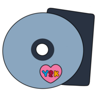 The illustration of a CD png