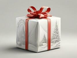 AI generated Wrapped Gift Box Decoration Idea on Occasional Day. AI generative photo