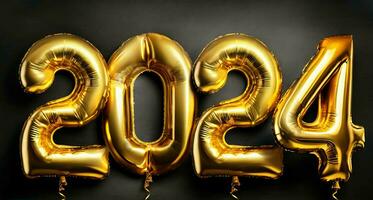 AI generated Happy New Year 2024 Wallpaper photo