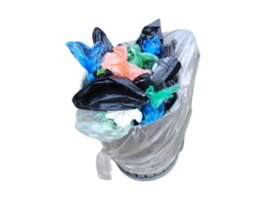 Öffentlichkeit Abfall Behälter mit hygienisch Taschen zum Sammeln Hund und Katze Kot- png