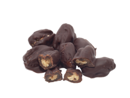 dried fruit dates covered with a layer of chocolate png