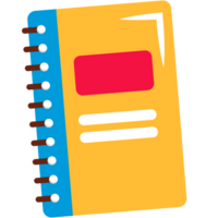 carnet plat illustration png