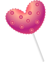 heart lollipop illustration png