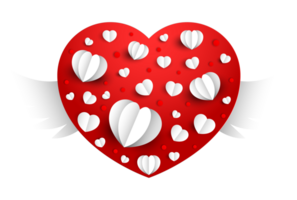 valentines day illustration with heart png