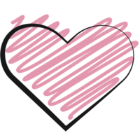 valentines day illustration with heart png