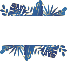 frame met tropische bladeren png