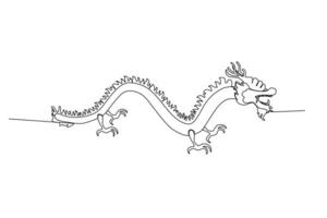 A Chinese dragon, mythological creature vector
