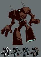 Giant Robot Isolated vector