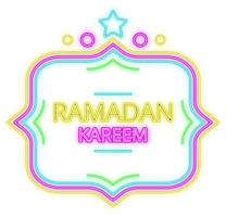 Ramadán neón ilustración png