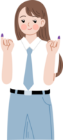 Indonésie élection dessin animé personnage clipart png