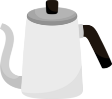 hand- getrokken koffie winkel element png