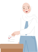 Indonesia election cartoon character clipart png