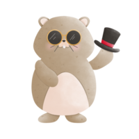 buona giornata della marmotta png