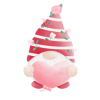 valentine gnome wearing red hat png