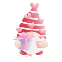 valentine gnome wearing red hat png