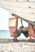 Propeller of old Fishing boat photo