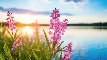 AI generated Flowers, background image, flower field, brightness, freshness, scenery, landscape, nature photo