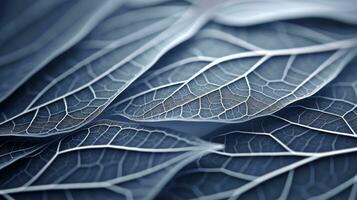 AI generated leaf, leaf texture, close-up angle, macro lens photo