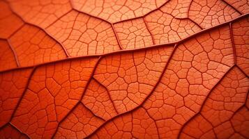 AI generated leaf, leaf texture, close-up angle, macro lens photo