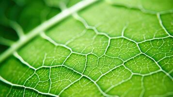 AI generated leaf, leaf texture, close-up angle, macro lens photo