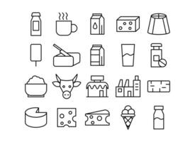 Dairy product line vector icon. Food farm and symbol organic pictogram design agriculture. Farming element ingredient