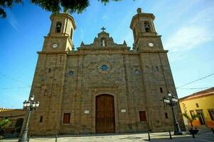 a church with two towers photo