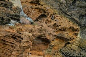 orange and brown rock formations photo