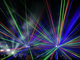 London in the UK on 4 November 2023. A view of the Laser show at Alexandra Palace photo