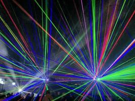 London in the UK on 4 November 2023. A view of the Laser show at Alexandra Palace photo