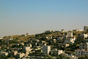 una vista panorámica de hebrón en israel foto