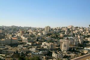 A Panoramic view of Hebron in Israel photo