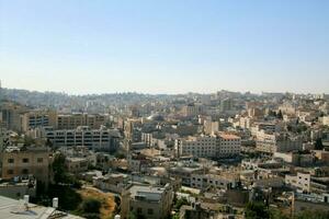 A Panoramic view of Hebron in Israel photo