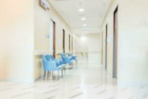 Abstract blur hospital clinic medical interior background photo