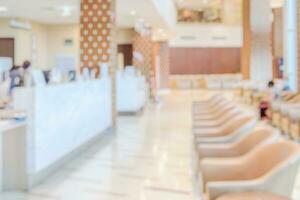 Abstract blur hospital clinic medical interior background photo