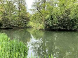 A view of a Park in London on a cloudy day photo