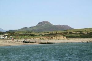 A view of the North Wales Coast at Criccieth photo