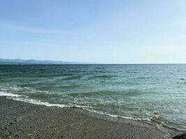 un ver de el norte Gales costa a criccieth foto