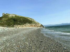 A view of the North Wales Coast at Criccieth photo