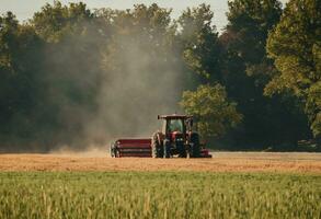 AI generated American Harvest Symphony The Essence of Farming Life photo