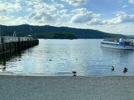 Windermere in the UK on 7 July 2023. A view of Lake Windermere from Bowness photo