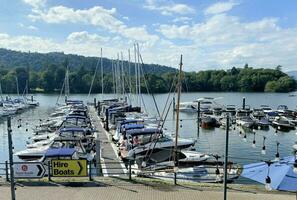 Windermere in the UK on 7 July 2023. A view of Lake Windermere from Bowness photo