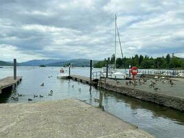 Windermere in the UK on 7 July 2023. A view of Lake Windermere from Bowness photo