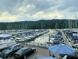 Windermere in the UK on 10 August  2023. A view of Lake Windermere from Bowness photo