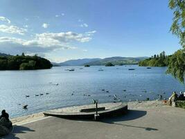 Windermere in the UK on 6 June  2023. A view of Lake Windermere from Bowness photo