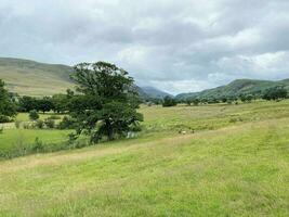 A view of the Lake District near Penrith on a cloudy day photo