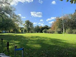 un ver de un parque en Londres demostración el otoño colores foto